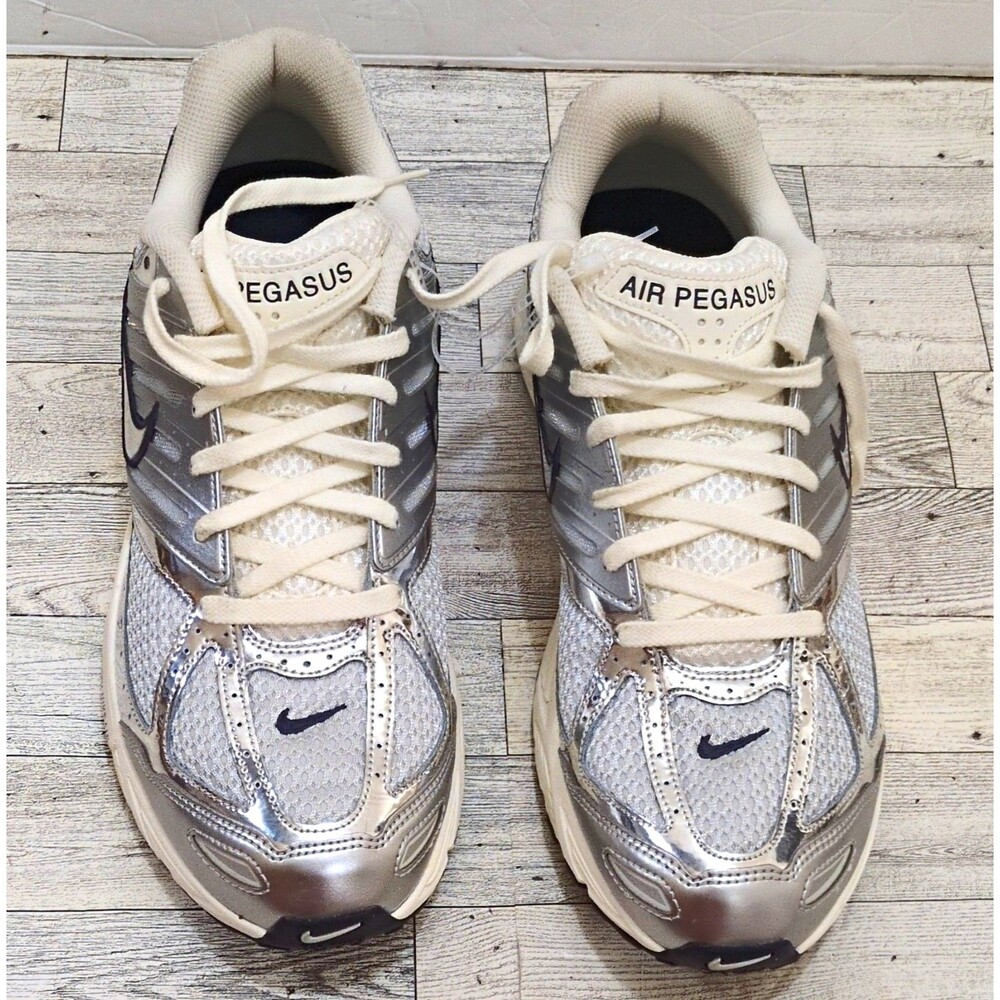Nike Air Pegasus 2K5 Men’s Low Top Lace-Up Mesh Sneakers Silver/White HJ7310-025